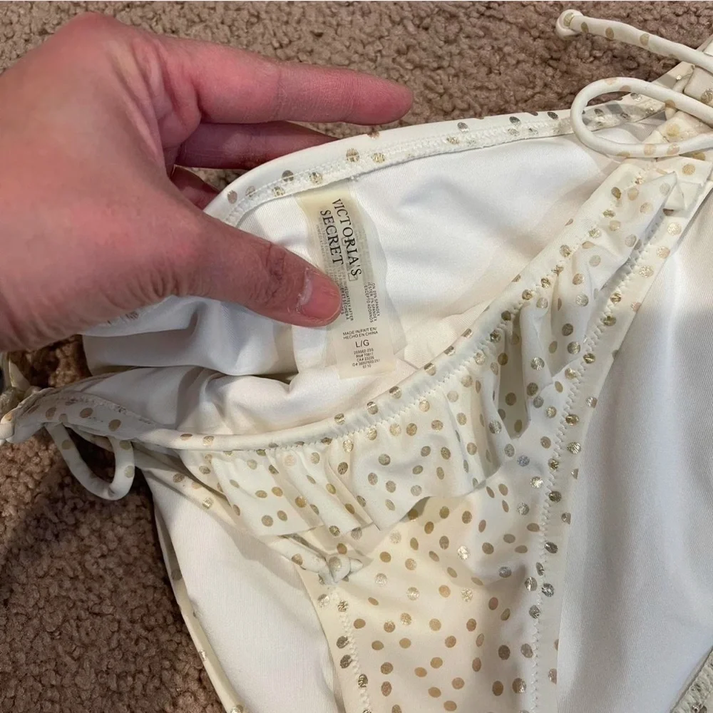 VICTORIAS SECRET polka dot Bikini Bottom
